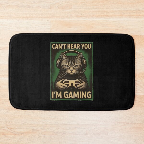 Item preview, Cat Gamer I Can't Hear You I'm Gaming designed and sold by StranHabesre51.