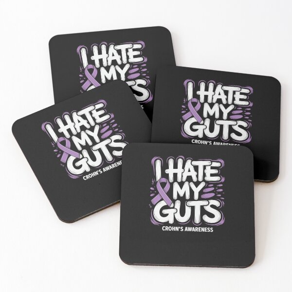 Item preview, Crohn's Awareness I Hate My Guts Purple Ribbon designed and sold by SuperAndSocial.