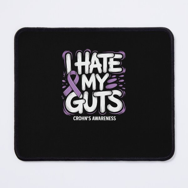 Item preview, Crohn's Awareness I Hate My Guts Purple Ribbon designed and sold by SuperAndSocial.
