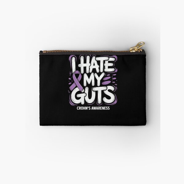 Item preview, Crohn's Awareness I Hate My Guts Purple Ribbon designed and sold by SuperAndSocial.