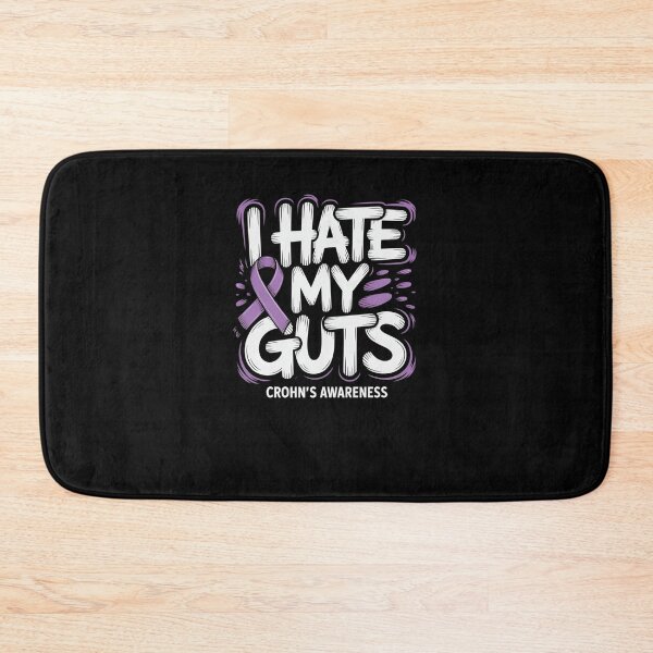 Item preview, Crohn's Awareness I Hate My Guts Purple Ribbon designed and sold by SuperAndSocial.