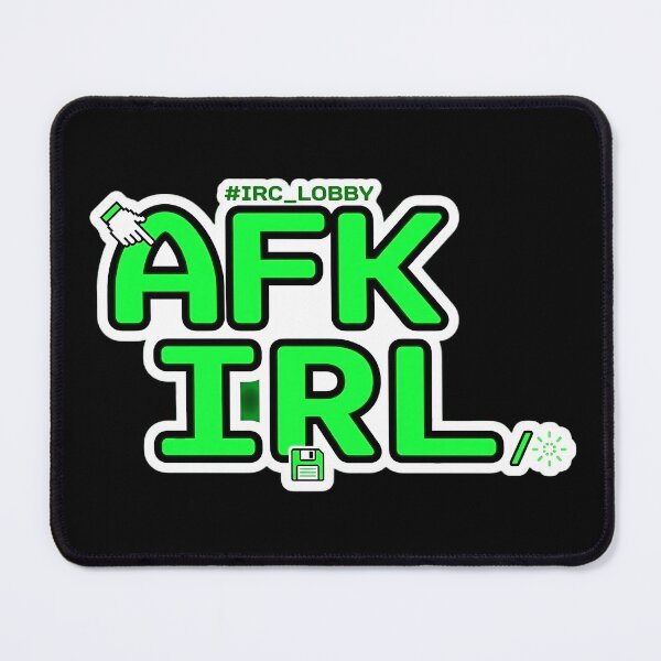 Item preview, AFK IRL Retro Chat Gamer designed and sold by Oommen Studio .