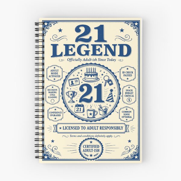 Item preview, 21 Legend 21st Birthday Blueprint designed and sold by 89shirts.