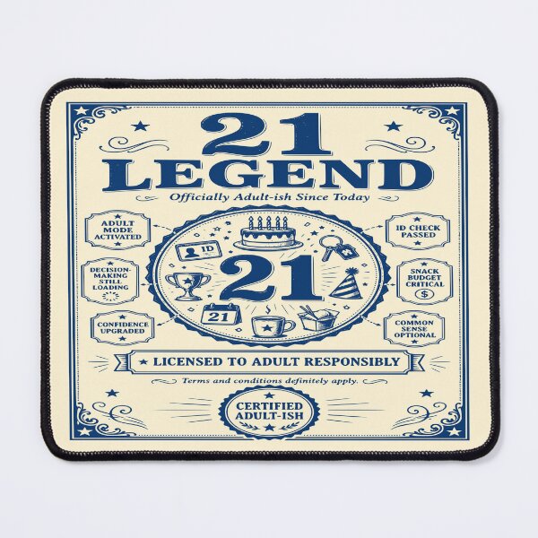 Item preview, 21 Legend 21st Birthday Blueprint designed and sold by 89shirts.