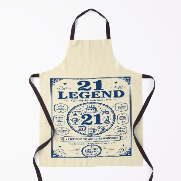 Item preview, 21 Legend 21st Birthday Blueprint designed and sold by 89shirts.