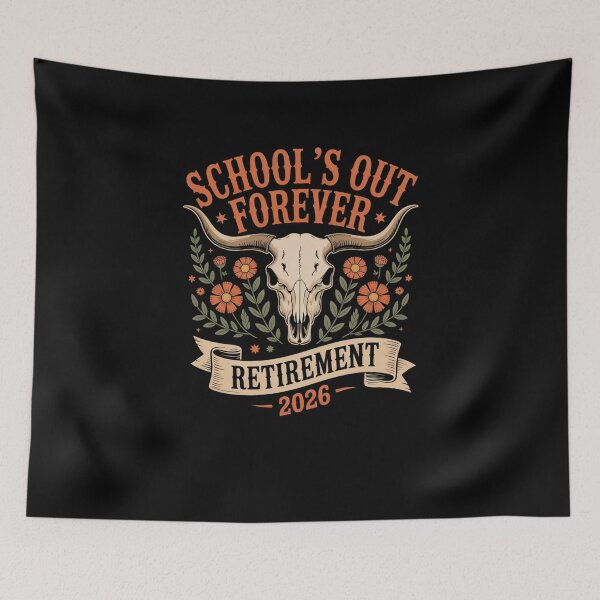 Item preview, School's Out Forever Retirement 2026 Teacher designed and sold by SuperAndSocial.
