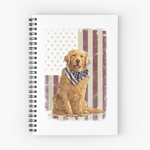 Item preview, Golden-Retriever-American-Flag-Bandana-4th-of-July-Tshirt-T-Shirt designed and sold by KTY-NUSS.