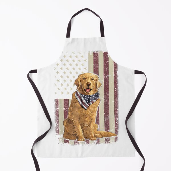 Item preview, Golden-Retriever-American-Flag-Bandana-4th-of-July-Tshirt-T-Shirt designed and sold by KTY-NUSS.