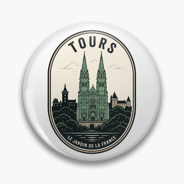 Item preview, Tours France Saint Gatien Cathedral Vintage Emblem designed and sold by k3rstman1.