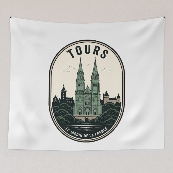 Item preview, Tours France Saint Gatien Cathedral Vintage Emblem designed and sold by k3rstman1.