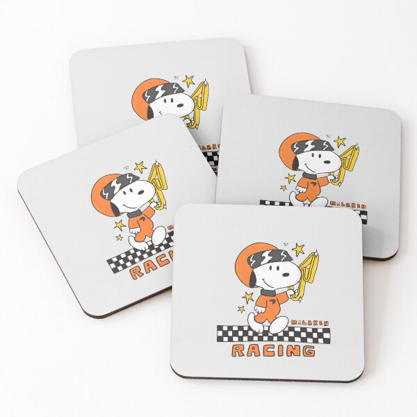 Item preview, Snoopy McLarenoopy Racing Driver Checkered Flag  designed and sold by namin0305.