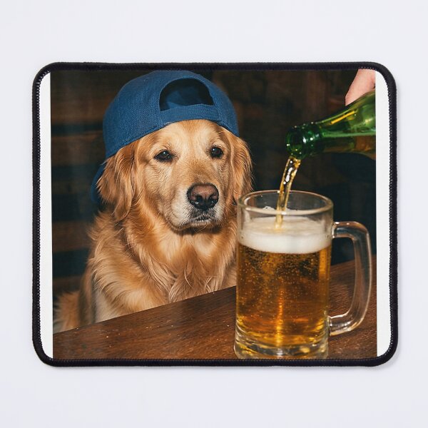 Item preview, Golden-Retriever-Drinking-Beer-Funny-Dog-Meme-T-Shirt designed and sold by KTY-NUSS.