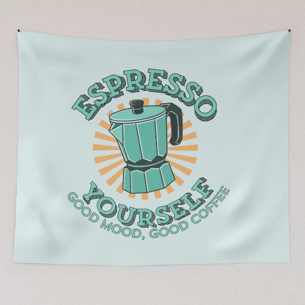 Item preview, Espresso Yourself Moka Pot Retro designed and sold by SilverSeaBKK.