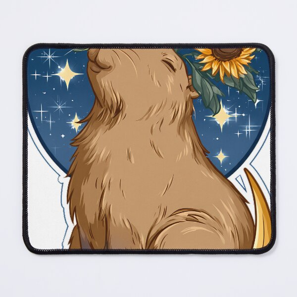 Item preview, Sunflower Crescent Capybara designed and sold by pumsquare.