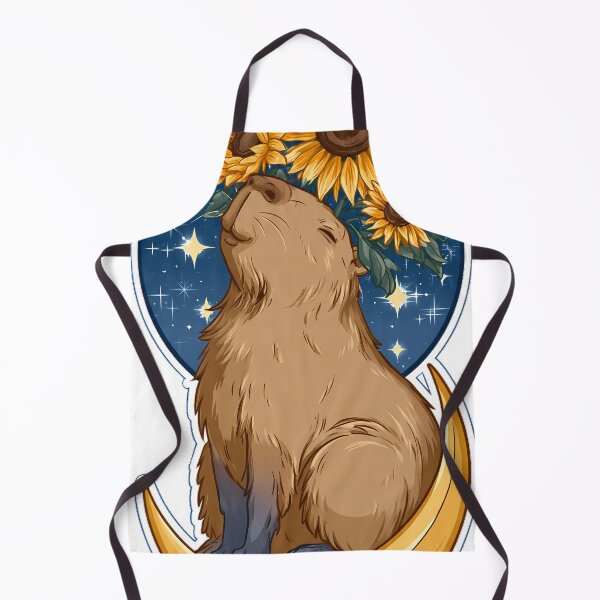 Item preview, Sunflower Crescent Capybara designed and sold by pumsquare.