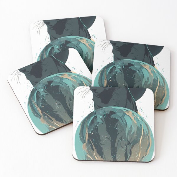 Item preview, Gothic Black Cat Astrologer designed and sold by IllumeInk.