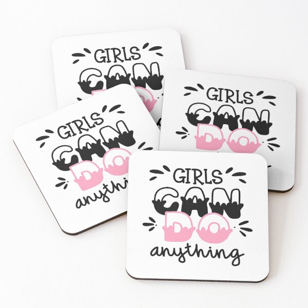 Item preview, Girls Can Do Anything, Girls motivation slogan designed and sold by graphic-genie.