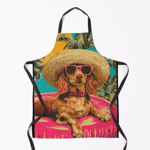 Item preview, Funny Dachshund with Sunglasses Cute Dog Tropical Pool Party designed and sold by Littermin.