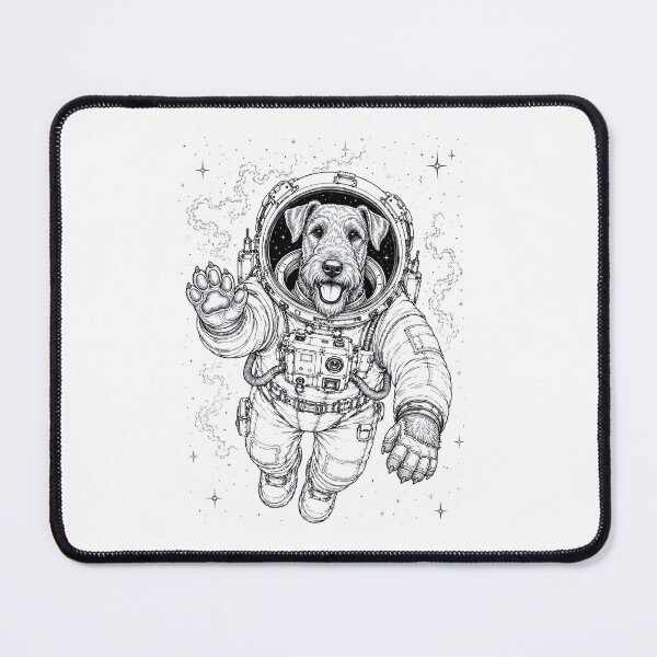 Item preview, Vintage Airedale Terrier Astronaut Dog Dad Mom Lover designed and sold by TerryConnells.