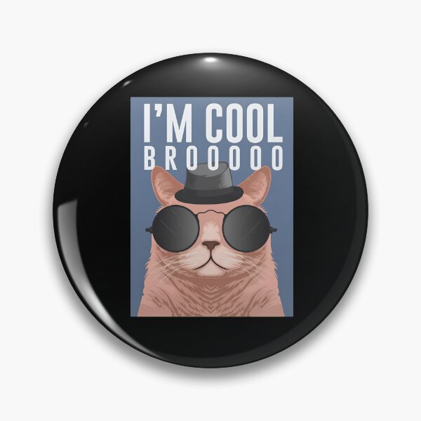 Item preview, I'm Cool Bro Cat Sunglasses Fedora Shirt designed and sold by StranHabesre51.
