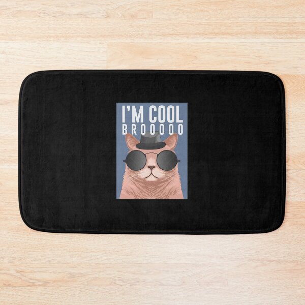 Item preview, I'm Cool Bro Cat Sunglasses Fedora Shirt designed and sold by StranHabesre51.