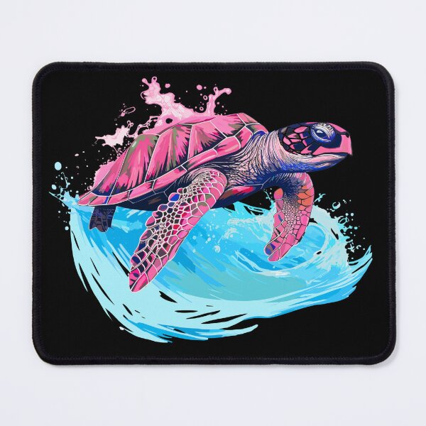 Item preview, Majestic Sea Turtle Swimming in Blue Wave illustration designed and sold by MarrysLifestyle.