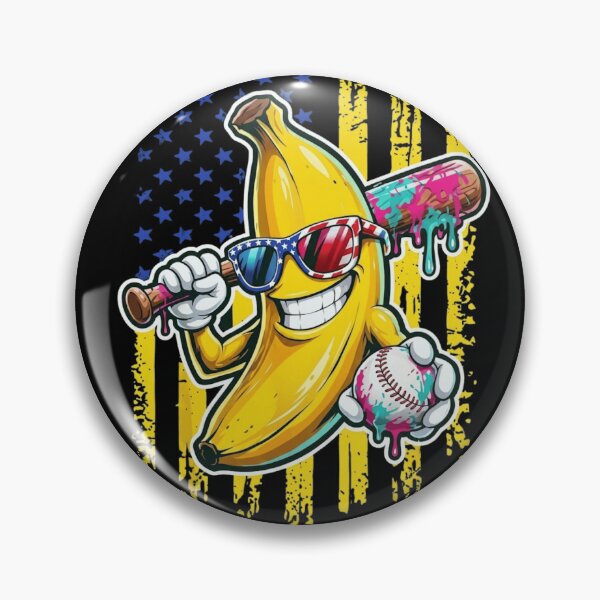 Item preview, Patriotic Baseball Banana - Cool American Flag Sports Mascot designed and sold by haitrieuic96.