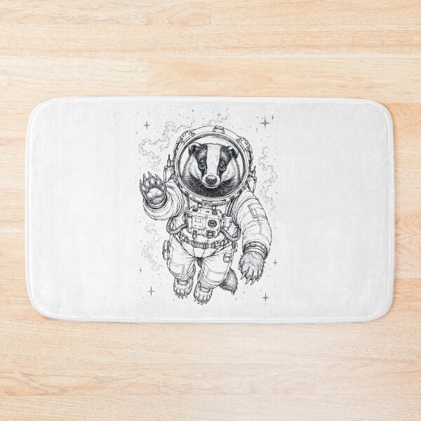 Item preview, Vintage Badger Astronaut Animal Lover designed and sold by TerryConnells.