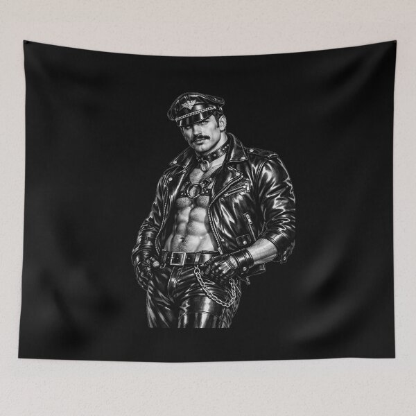 Item preview, Gay Leather Daddy Street Tough Leder Pride Graphic Design designed and sold by ItsAKinkThing.