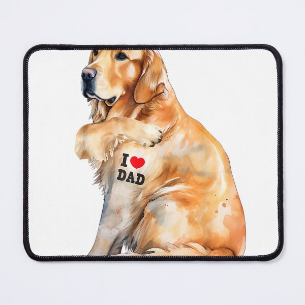 Item preview, I-Love-Dad---Patriotic-Golden-Retriever-Canine-Dog-Lover-T-Shirt designed and sold by KTY-NUSS.