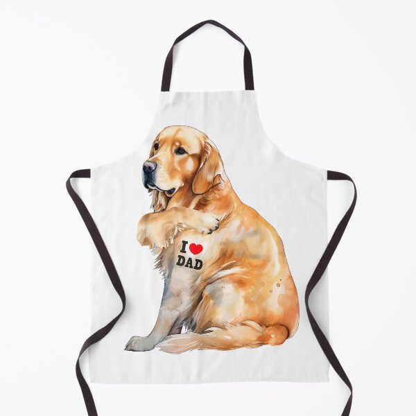 Item preview, I-Love-Dad---Patriotic-Golden-Retriever-Canine-Dog-Lover-T-Shirt designed and sold by KTY-NUSS.