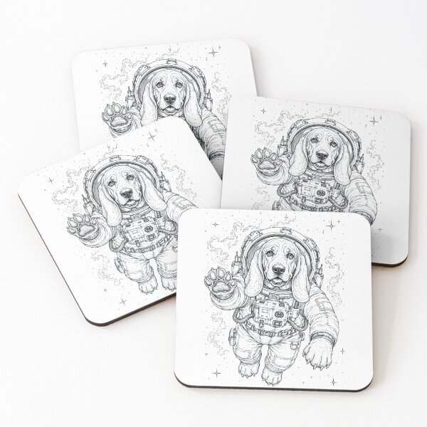 Item preview, Vintage Basset Hound Astronaut Dog Dad Mom Lover designed and sold by TerryConnells.