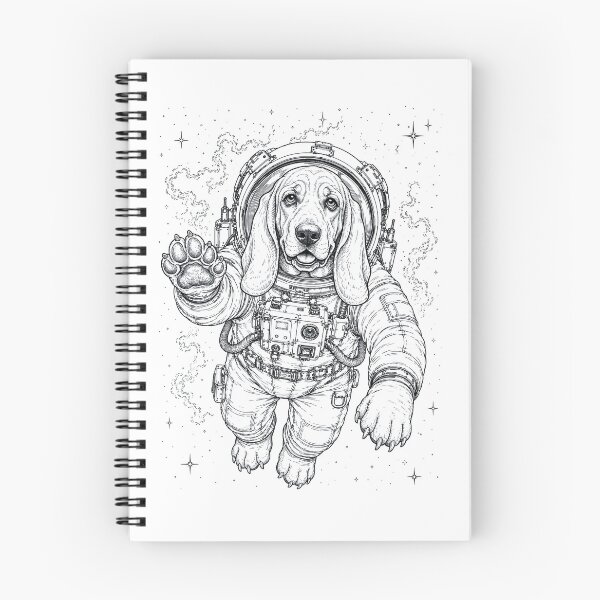 Item preview, Vintage Basset Hound Astronaut Dog Dad Mom Lover designed and sold by TerryConnells.