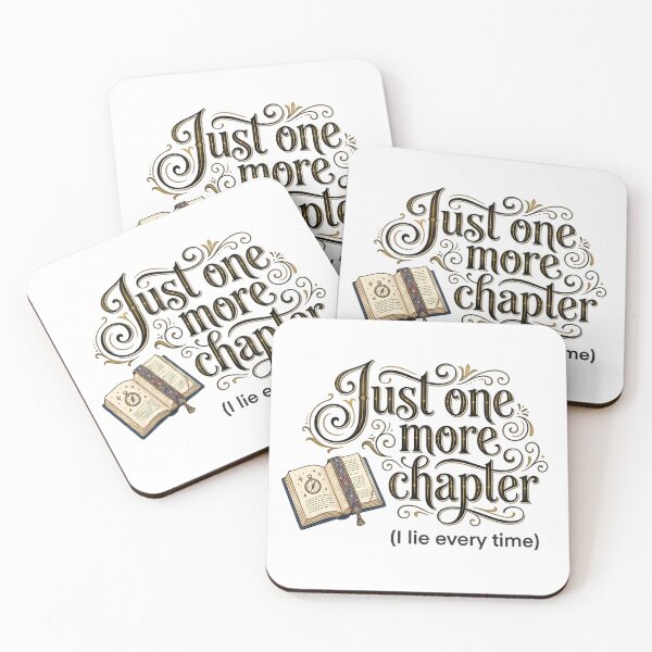 Item preview, Just One More Chapter Funny Book Lover Quote designed and sold by Ar0undTheW0rld.