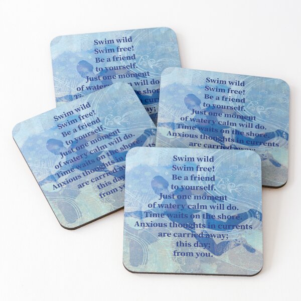 Item preview, Swim Lovers Poem by Jenny Meehan  designed and sold by Jenny Meehan Art Prints and Patterns  .