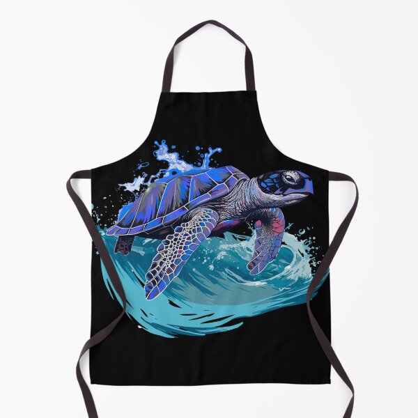 Item preview, Majestic Sea Turtle Swimming in Blue Wave illustration designed and sold by MarrysLifestyle.
