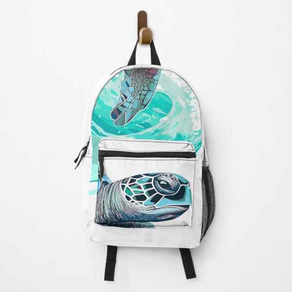 Item preview, Majestic Sea Turtle Swimming in Blue Wave illustration designed and sold by MarrysLifestyle.