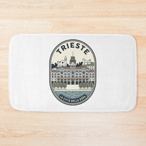 Item preview, Retro Trieste Italy City Landmark Travel Badge designed and sold by k3rstman1.