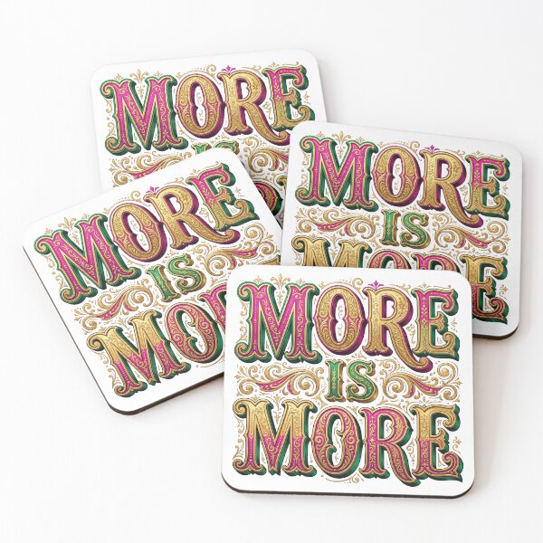 Item preview, More Is More Ornate Victorian Maximalist Quote designed and sold by ryanguas.