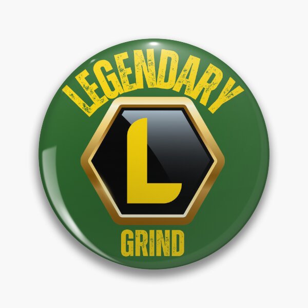 Artikelvorschau, Legendäres Grind-Abzeichen | Von Ranglisten-Sticker für mobile FPS-Spiele inspiriert entworfen und verkauft von SVenterprises.