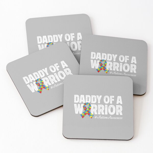 Item preview, Daddy of A Warrior Autism Awareness for Dad Proud Autism Dad designed and sold by ArleneRowe.