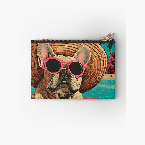 Item preview, French Bulldog with Sunglasses Cute Dog Tropical Pool Party designed and sold by Littermin.