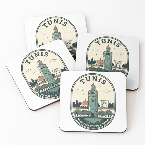 Item preview, Vintage Tunis Tunisia Mediterranean City Travel Badge designed and sold by k3rstman1.