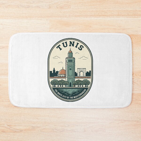 Item preview, Vintage Tunis Tunisia Mediterranean City Travel Badge designed and sold by k3rstman1.