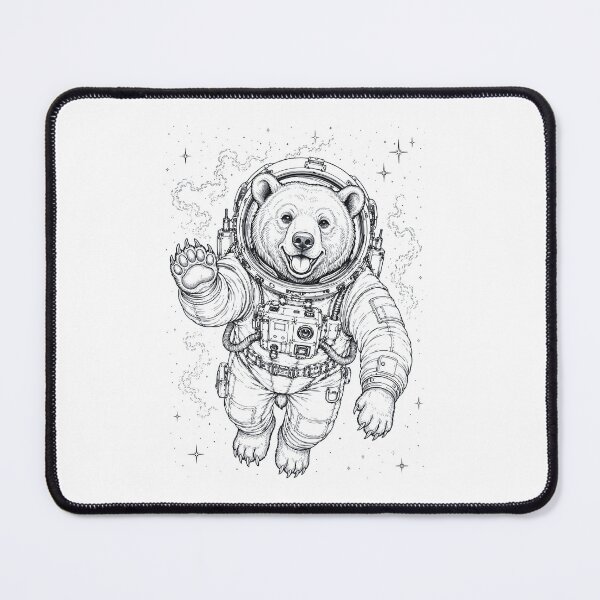 Item preview, Vintage Bear Astronaut Animal Lover designed and sold by TerryConnells.