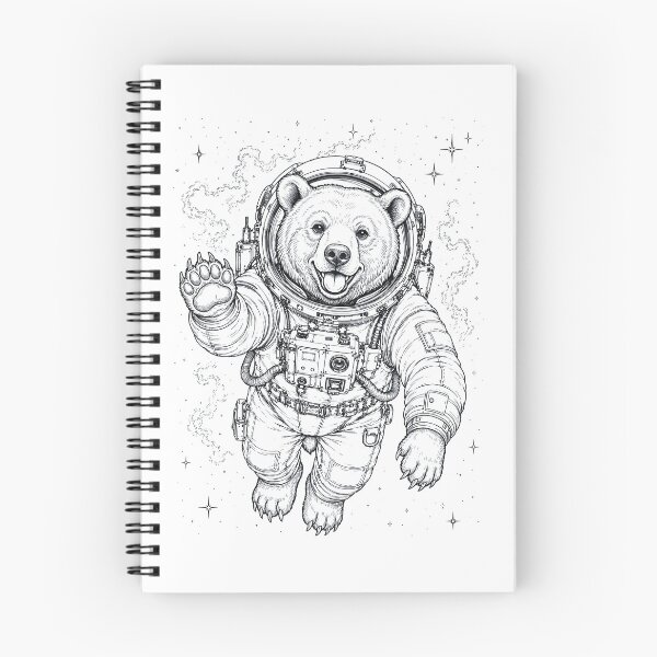 Item preview, Vintage Bear Astronaut Animal Lover designed and sold by TerryConnells.