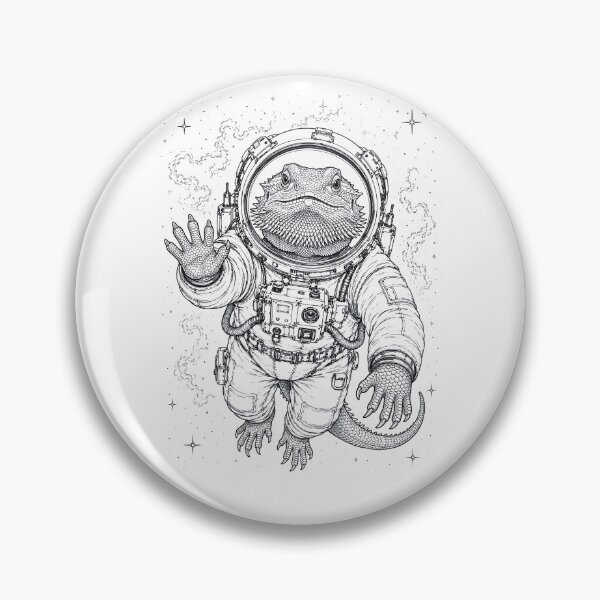 Item preview, Vintage Bearded Dragon Astronaut Animal Lover designed and sold by TerryConnells.