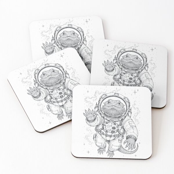 Item preview, Vintage Bearded Dragon Astronaut Animal Lover designed and sold by TerryConnells.
