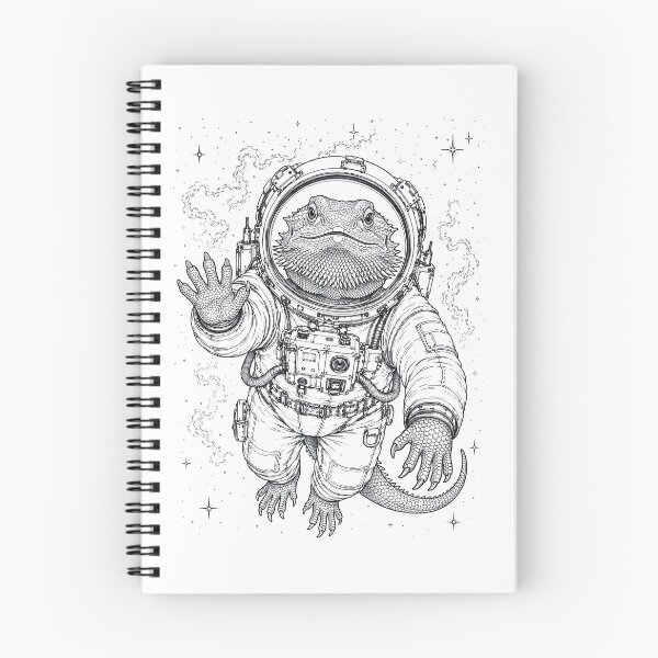Item preview, Vintage Bearded Dragon Astronaut Animal Lover designed and sold by TerryConnells.