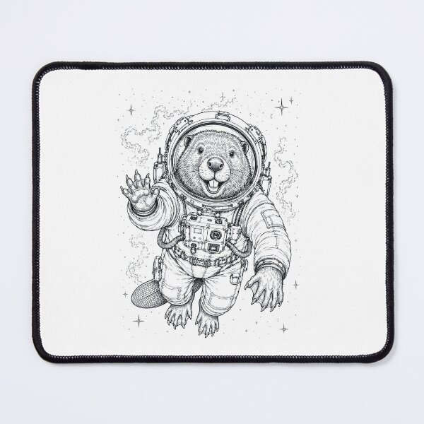 Item preview, Vintage Beaver Astronaut Animal Lover designed and sold by TerryConnells.